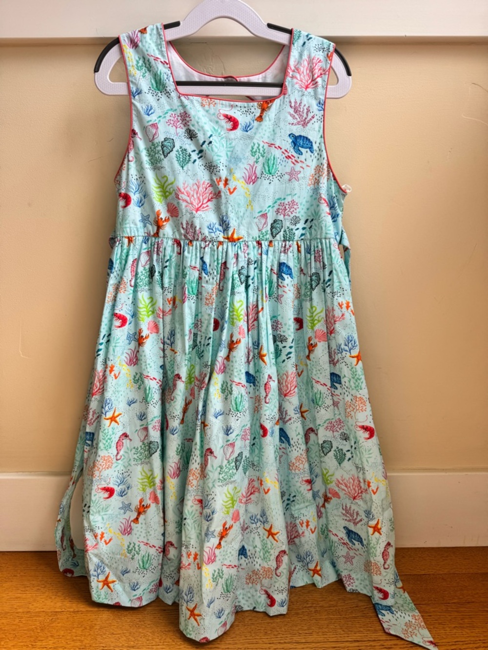Cotton Kids Under the Sea Girls' Dress in Aquamarine NWT Size 8